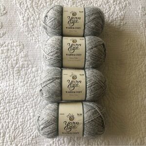 Bundle of 4 - Yarn Bee Warm & Cozy Yarn